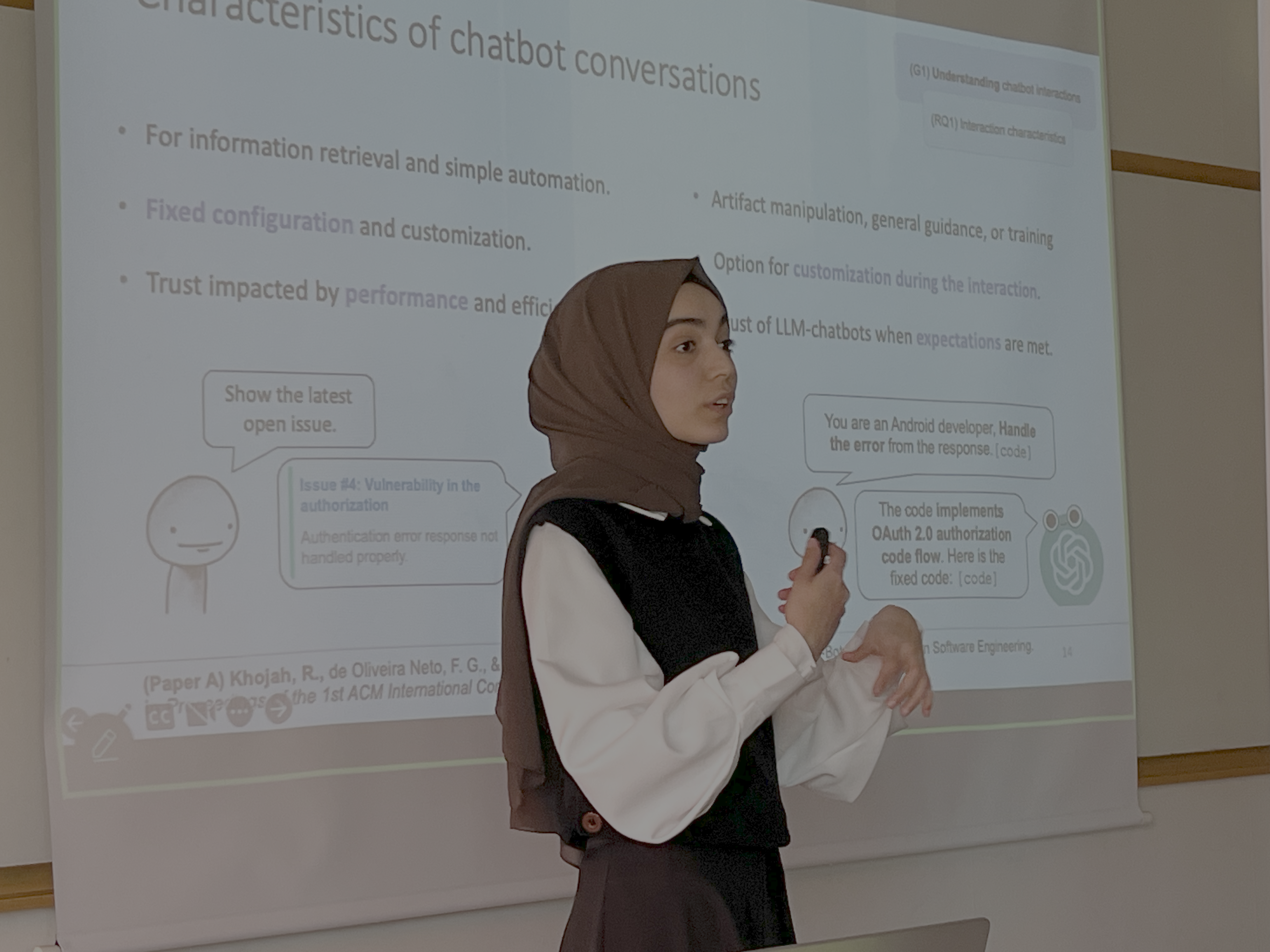Images of Ranim's Licentiate Defense