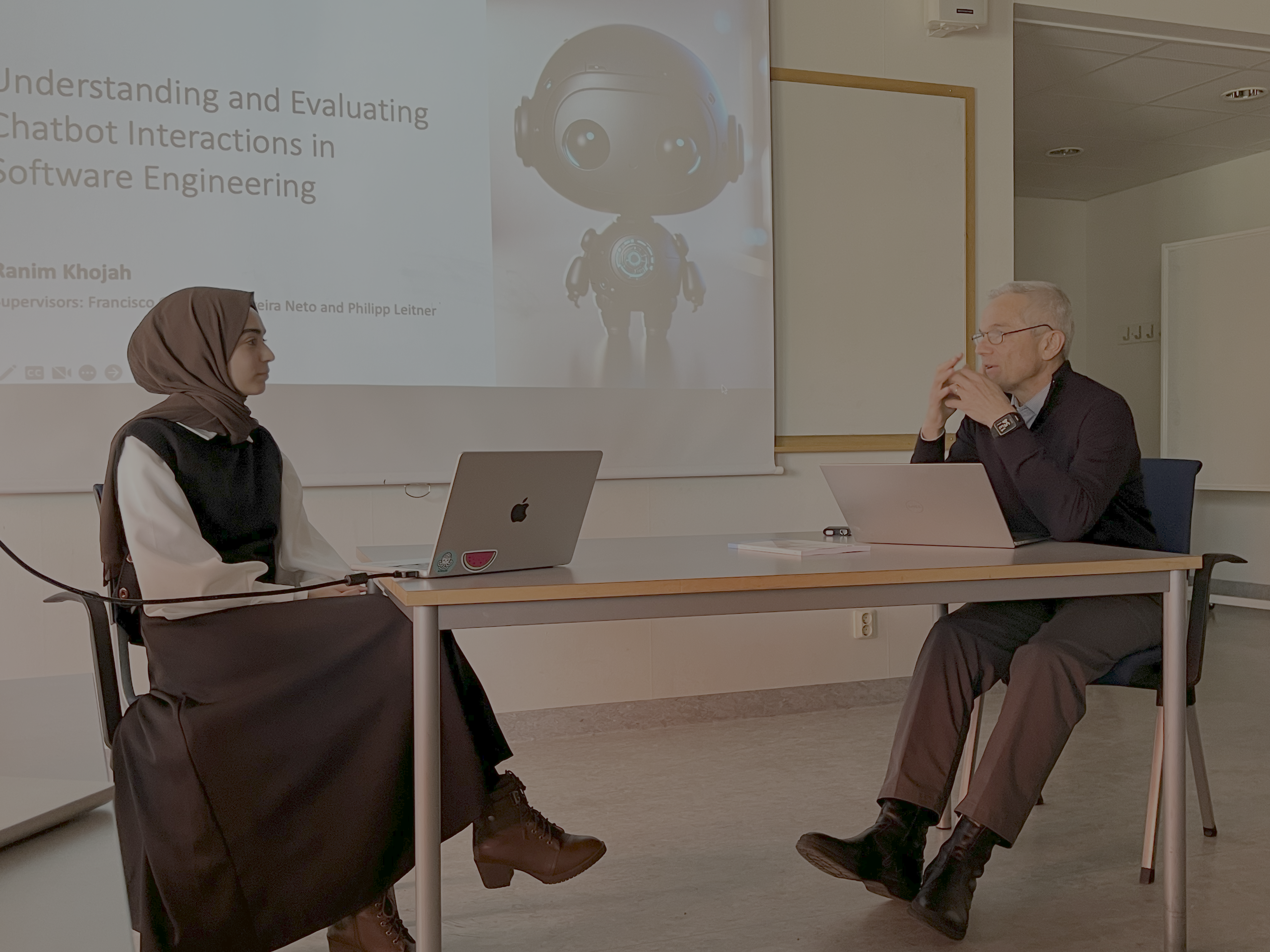 Images of Ranim's Licentiate Defense