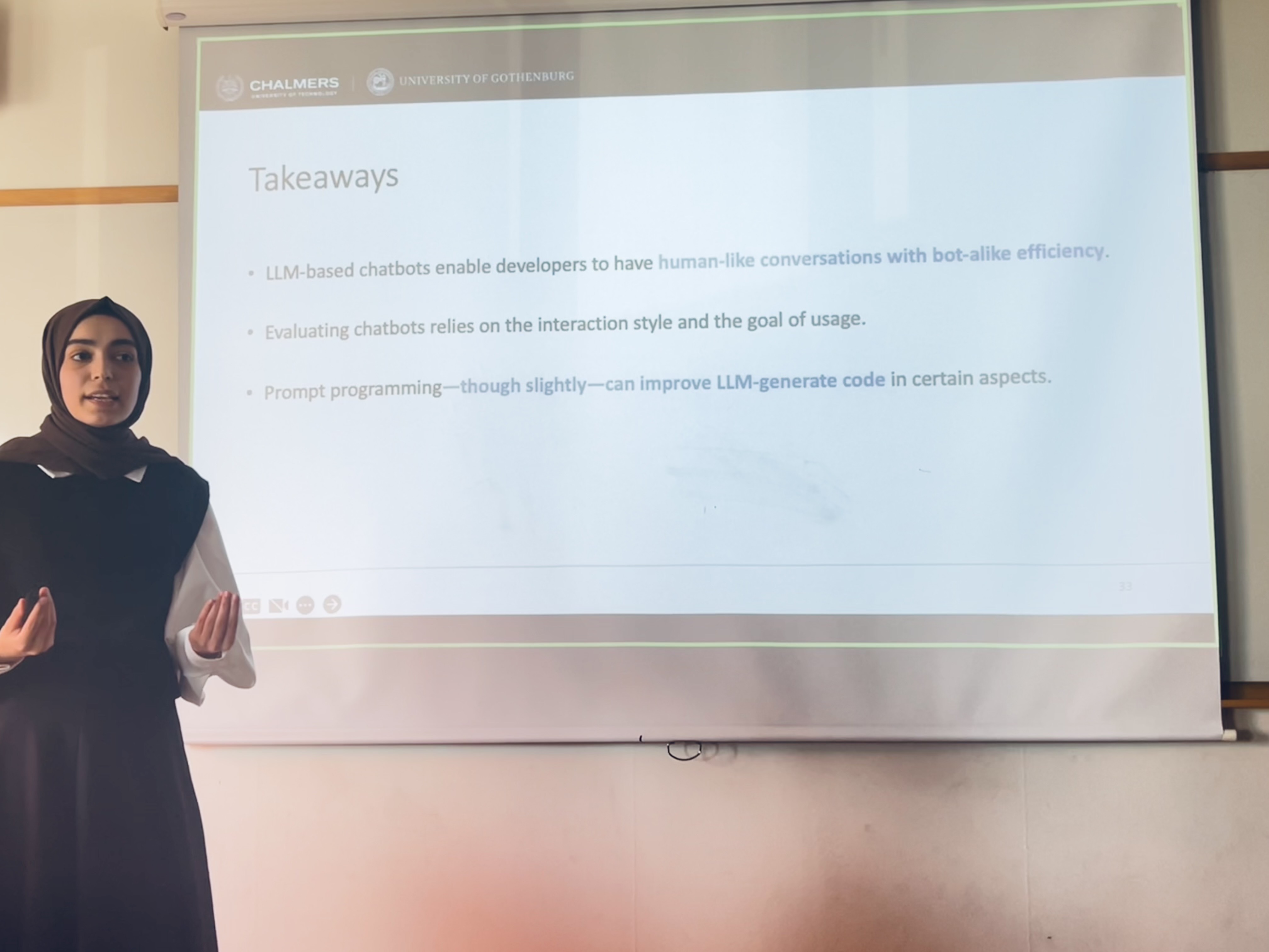 Images of Ranim's Licentiate Defense